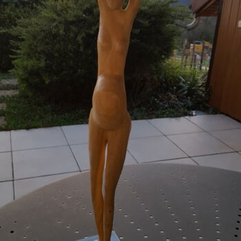 Scultura intitolato "Petit ventre" da Max Bernard, Opera d'arte originale, Legno