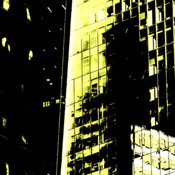Photographie intitulée "Building Reflection…" par Ken Lerner, Œuvre d'art originale, Photographie numérique