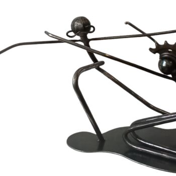 Sculpture titled "LUI&LUI" by Thierry Jamme/ Des Choses À Fer, Original Artwork, Metals