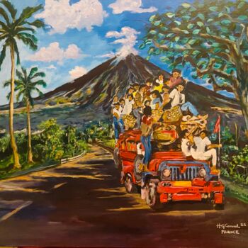 Painting titled "Achiever in Mayon" by Herbert Canuel, Original Artwork, Acrylic