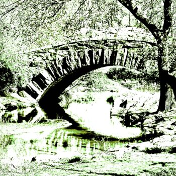 Photography titled "Bow Bridge Central…" by Ken Lerner, Original Artwork, Digital Photography