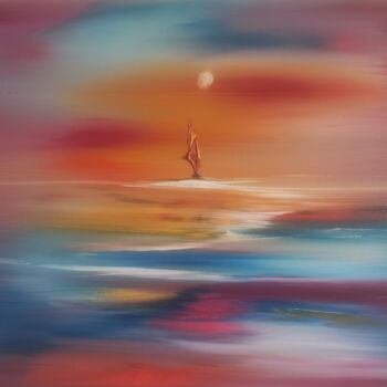 「Elevation spirit #2」というタイトルの絵画 Pascal Jungによって, オリジナルのアートワーク, オイル
