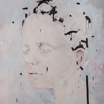 Painting titled "Al Blanco" by Felipe Achondo, Original Artwork, Oil