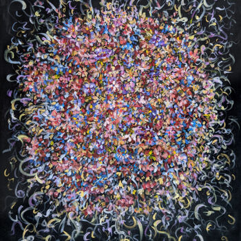 Painting titled "Love explosion" by Afsaneh Vollmer, Original Artwork, Acrylic