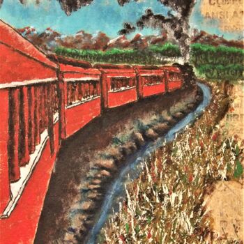 Pittura intitolato "Bends left" da Timothy Seery, Opera d'arte originale, Acrilico