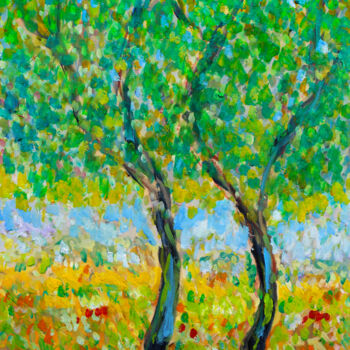 Peinture intitulée "Sérénité2" par Jean Mirre, Œuvre d'art originale, Huile