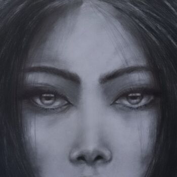 Painting titled "BEAUTIFUL" by Plamen Ivanov, Original Artwork, Pencil