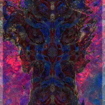 数字艺术 标题为“OWLS & FISH V.24” 由Go.Rk.Art, 原创艺术品, 数字油画
