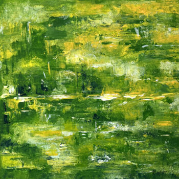 绘画 标题为“Jardin éphémère” 由Madile, 原创艺术品, 丙烯 安装在木质担架架上