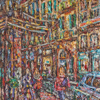 绘画 标题为“Rue Boulbonne” 由Christophe Dupin, 原创艺术品, 丙烯