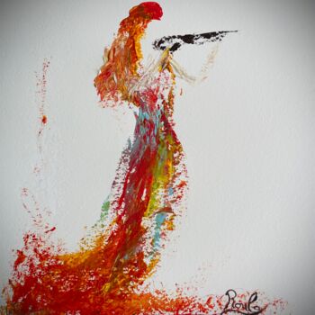 Malerei mit dem Titel "The Rising" von Roula Chreim, Original-Kunstwerk, Acryl