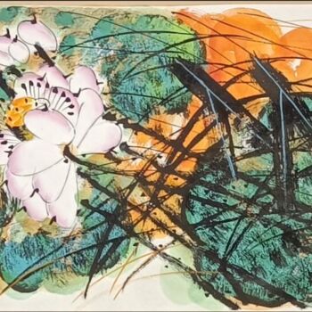 Painting titled "Wind through the lo…" by Dayou Lu, Original Artwork, Pigments