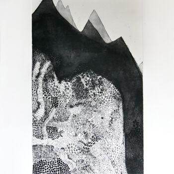 Printmaking titled "Entre deux silences" by Christine Guichard, Original Artwork, Engraving