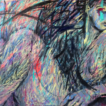Painting titled "RECLINING NUDE" by Petr Ldin, Original Artwork, Oil