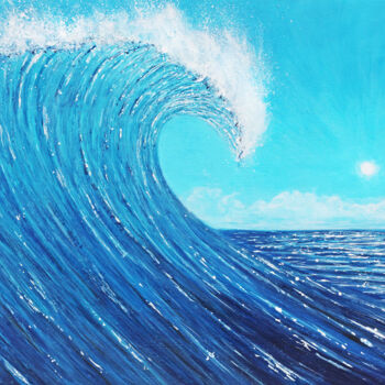 제목이 "Peinture marine "Va…"인 미술작품 David Quant로, 원작, 아크릴