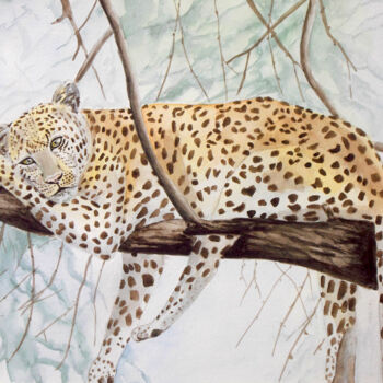 Malerei mit dem Titel "AQUARELLE originale…" von Isabelle Redonnet, Original-Kunstwerk, Aquarell