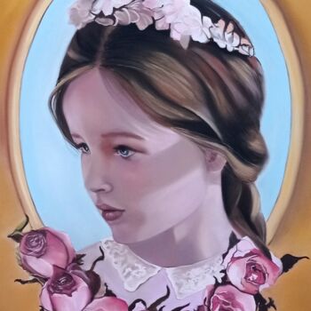 Painting titled "Mathilde" by Brigitte Bouron, Original Artwork, Pastel