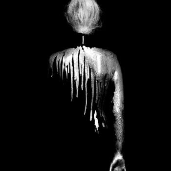 Photography titled "Candle" by Pedro Noir, Original Artwork, Digital Photography Mounted on Wood Stretcher frame