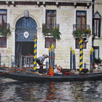 Painting titled "Venezia 15, Palazzo…" by Rüdiger Eggers, Original Artwork, Watercolor