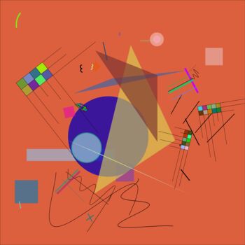 Digitale Kunst mit dem Titel "Hamlet malt Kandins…" von Dr. Matthias Kerling, Original-Kunstwerk, Digitale Malerei