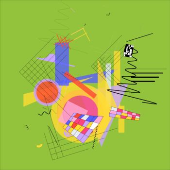 Digital Arts titled "An den Frühling mal…" by Dr. Matthias Kerling, Original Artwork, Digital Painting