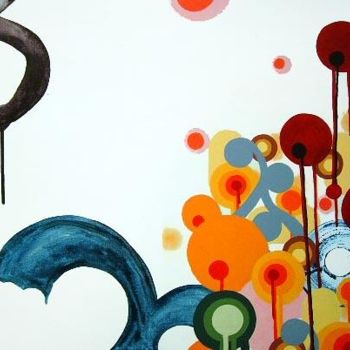 Painting titled "ballancing act 3" by Hugh Mccarthy, Original Artwork