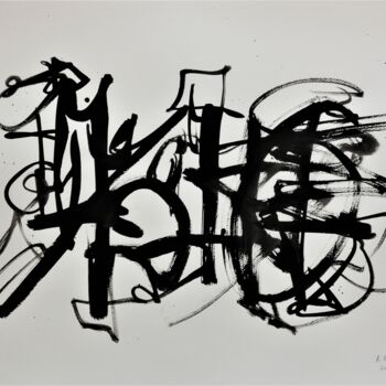 Drawing titled "China 12" by Arnaud Broutin, Original Artwork, Ink