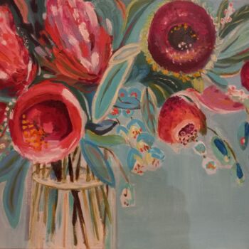 Painting titled "colors of summer" by Natalya Yurina, Original Artwork, Oil