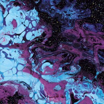 Painting titled "Electrified liquid…" by Gottlib Rozov-Severskiy, Original Artwork, Acrylic
