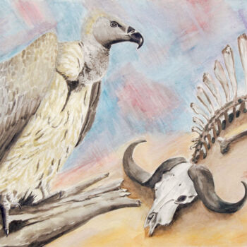 Peinture intitulée "AQUARELLE originale…" par Isabelle Redonnet, Œuvre d'art originale, Aquarelle