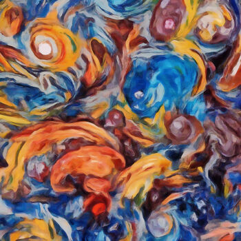 Grafika cyfrowa / sztuka generowana cyfrowo zatytułowany „The universe is away” autorstwa Bachir Reddioui, Oryginalna praca,…