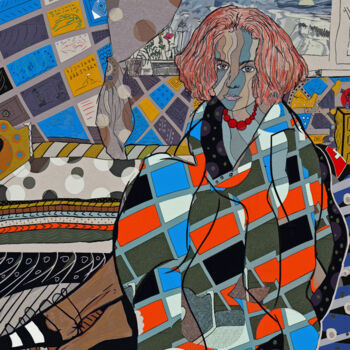 제목이 "portrait of wife"인 미술작품 Евгений Кулешов로, 원작, 디지털 페인팅