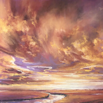 제목이 "Way to home"인 미술작품 Katerina Pyatakova로, 원작, 파스텔