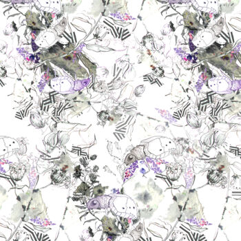 Digital Arts titled "lots of insect" by Timacy Stuido, Original Artwork, Digital Painting