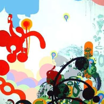 Painting titled "yanci street" by Hugh Mccarthy, Original Artwork