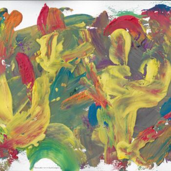 Peinture intitulée "Retrouvailles" par Sarah Leseigneur, Œuvre d'art originale, Gouache