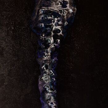 Painting titled "Amethyst" by Queennoble, Original Artwork, Acrylic Mounted on Wood Panel
