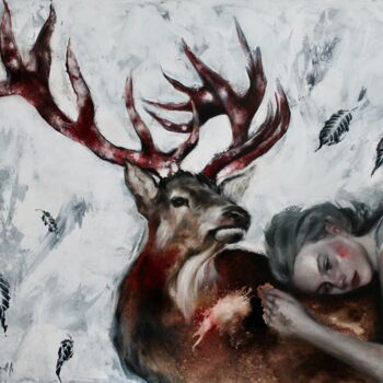 Painting titled "Forte è il rumore d…" by Federica Belloli, Original Artwork, Acrylic