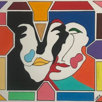 Peinture intitulée "Ensemble" par Philippe Seigle, Œuvre d'art originale, Acrylique