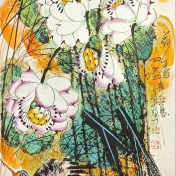 Malerei mit dem Titel "Long lasting fragra…" von Dayou Lu, Original-Kunstwerk, Pigmente