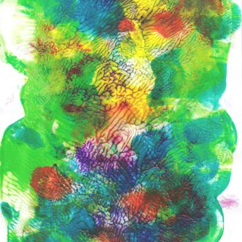 Peinture intitulée "Utopie" par Sarah Leseigneur, Œuvre d'art originale, Gouache