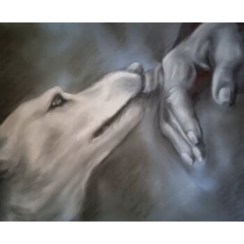 Tekening getiteld "Gratitude" door Cathy, Origineel Kunstwerk, Pastel