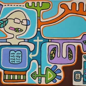 Painting titled "My heart as an open…" by Inke Bemelmans, Original Artwork, Acrylic
