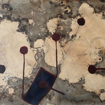 Painting titled "mother and daughter" by Sergei Kozachenko, Original Artwork, Ink