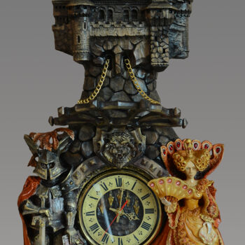 Sculpture titled "из серии Старые зам…" by Sergey Kolokoltsov, Original Artwork, Wood