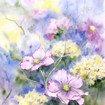 "Wildflowers Flowers…" başlıklı Tablo Lolita Ros tarafından, Orijinal sanat, Suluboya