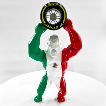 Rzeźba zatytułowany „King Kong F1 Mexico…” autorstwa Pieri Gallery (Pieri), Oryginalna praca, Żywica