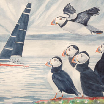 绘画 标题为“AQUARELLE originale…” 由Isabelle Redonnet, 原创艺术品, 水彩