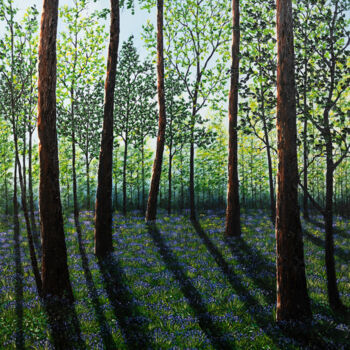 绘画 标题为“Evening Shades of S…” 由Hazel Thomson, 原创艺术品, 油 安装在木质担架架上