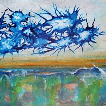 绘画 标题为“What's beneath #1-…” 由Monique Boudreau, 原创艺术品, 墨